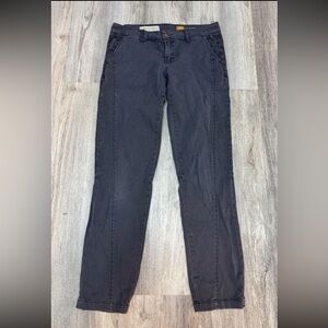 Pilcro and the Letterpress embroidered pants chinos casual gray size 27